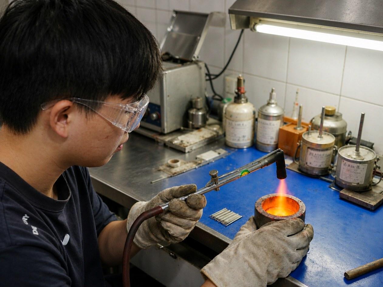 Casting at the foundry