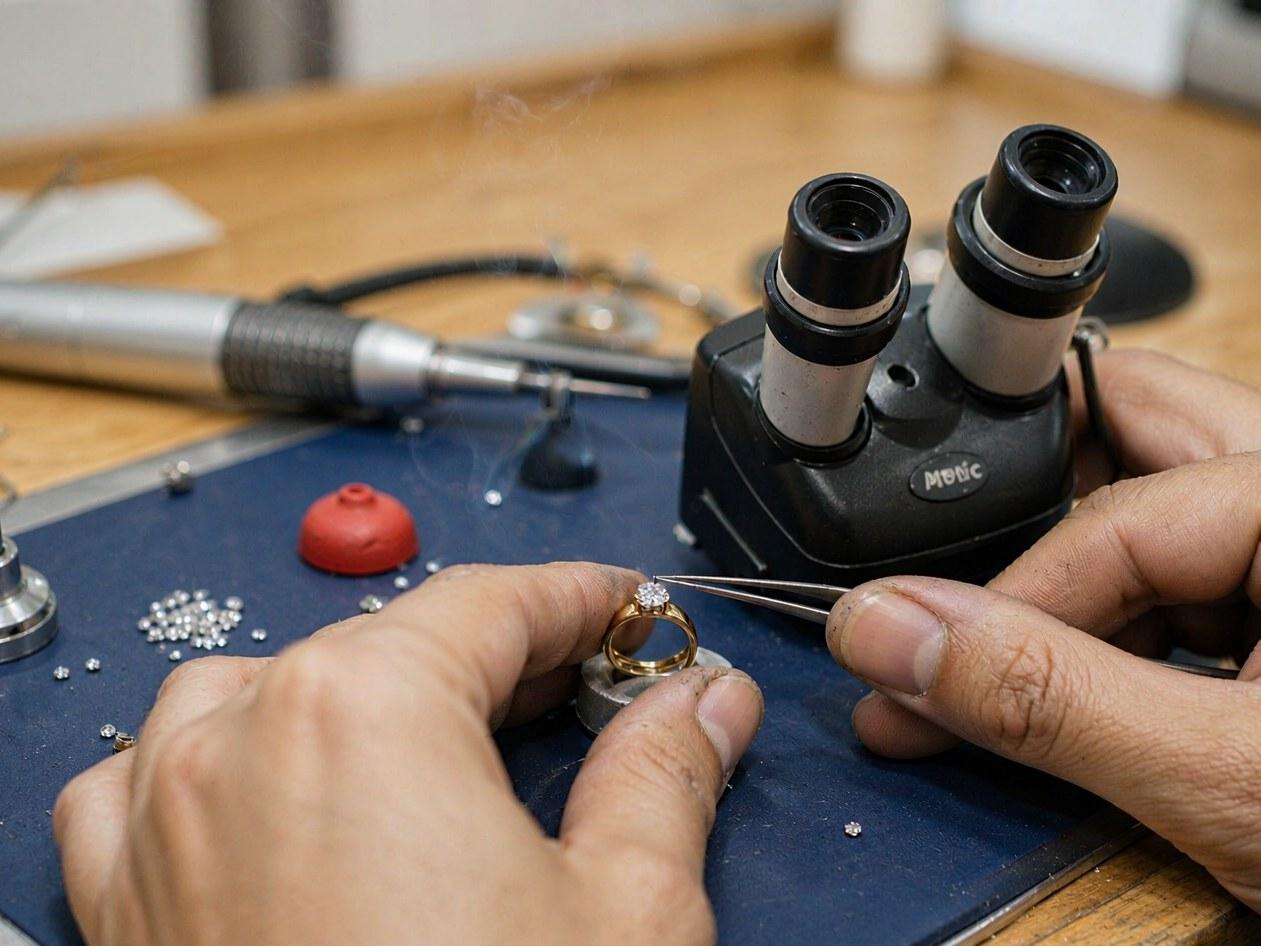 Stone setting under the microscope